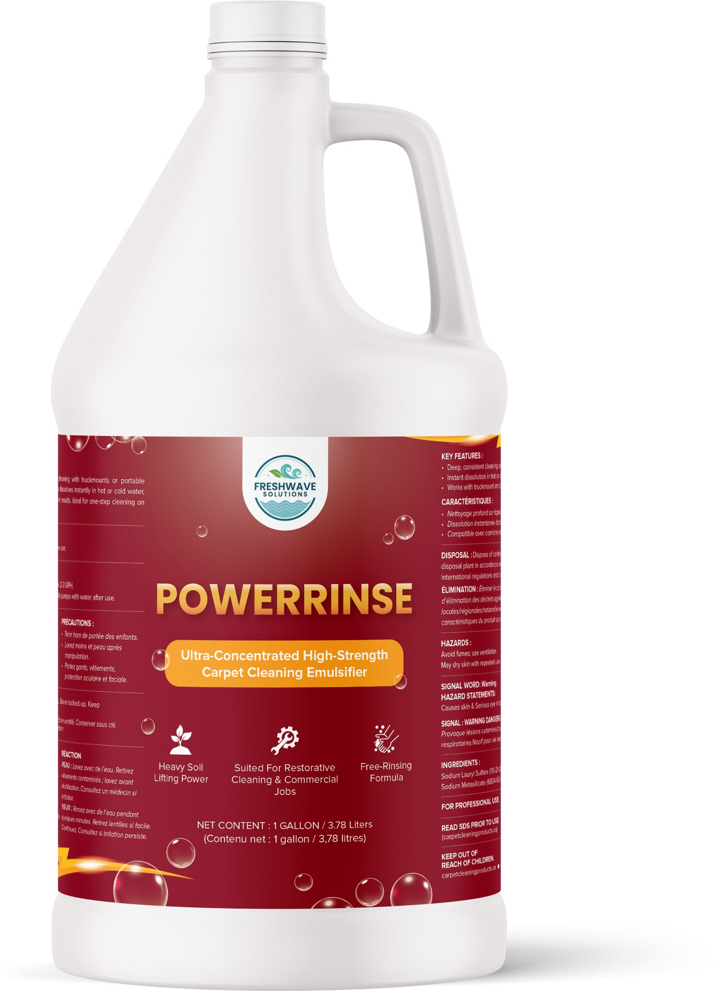 PowerRinse Emulsifier for Carpet Cleaning